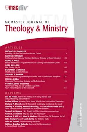 McMaster Journal of Theology and Ministry