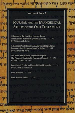 Journal for the Evangelical Study of the Old Testament, 4.2