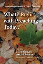 What's Right with Preaching Today? 