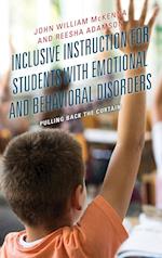 Inclusive Instruction for Students with Emotional and Behavioral Disorders