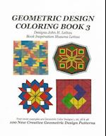 Geometric Design Coloring Book 3