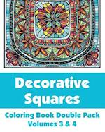 Decorative Squares Coloring Book Double Pack (Volumes 3 & 4)