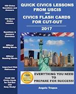 Quick Civics Lessons from Uscis and Civics Flash Cards for Cut-Out