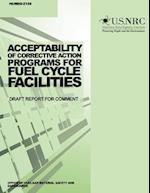 Acceptability of Corrective Action Programs for Fuel Cycle Facilities