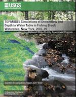 Topmodel Simulations of Streamflow and Depth to Water Table in Fishing Brook Watershed, New York, 2007?09