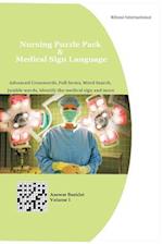 Nursing Puzzle Pack & Medical Sign Language (Answer Booklet)