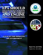 EPA Should Update Its Fees Rule to Recover More Motor Vehicle and Engine Compliance Program Costs