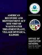 American Recovery and Reinvestment ACT Site Visit of Wastewater Treatment Plant, Village of Itasca, Illinois