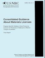 Consolidated Guidance about Materials Licenses