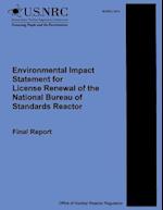 Environmental Impact Statements for License Renewal of the National Bureau of Standards Reactor