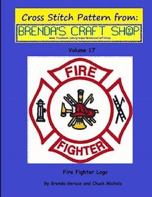 Fire Fighter Logo - Cross Stitch Pattern from Brenda's Craft Shop - Volume 17