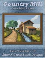 Country Mill Cross Stitch Pattern