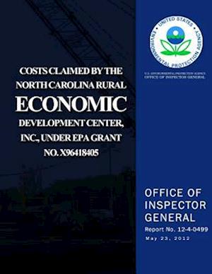 Costs Claimed by the North Carolina Rural Economic Development Center, Inc., Und