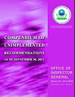 Compendium of Unimplemented Recommendations as of September 30, 2012