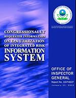 Congressionally Requested Information on EPA Utilization of Integrated Risk Information System