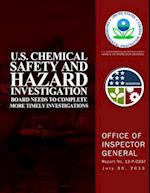 U.S. Chemical Safety and Hazard Investigation Board Needs to Complete More Timely Investigations