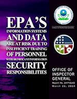 EPA's Information Systems and Data Are a Risk Due to Insufficient Training of Personnel with Significant Information Security Responsibility