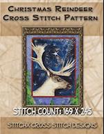 Christmas Reindeer Cross Stitch Pattern