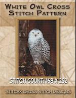 White Owl Cross Stitch Pattern