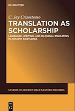 Translation as Scholarship