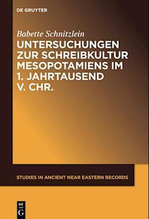 Untersuchungen zur Schreibkultur Mesopotamiens im 1. Jahrtausend v. Chr.