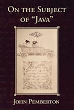 On the Subject of 'Java'