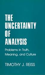 Uncertainty of Analysis