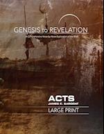 Genesis to Revelation: Acts Participant Book [Large Print]