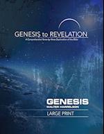 Genesis to Revelation: Genesis Participant Book [Large Print