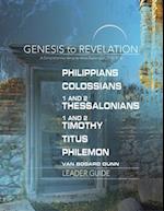 Genesis to Revelation: Philippians, Colossians, 1 and 2 Thes