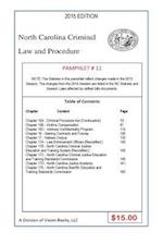 North Carolina Criminal Law and Procedure-Pamphlet # 11