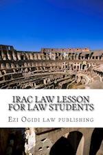 Irac Law Lesson for Law Students