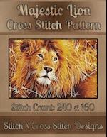 Majestic Lion Cross Stitch Pattern