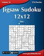 Jigsaw Sudoku 12x12 - Easy - Volume 16 - 276 Puzzles