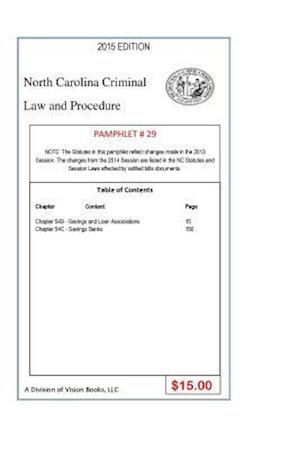 North Carolina Criminal Law and Procedure-Pamphlet 29