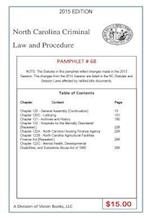 North Carolina Criminal Law and Procedure-Pamphlet 67