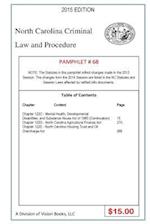 North Carolina Criminal Law and Procedure-Pamphlet 68