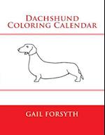 Dachshund Coloring Calendar