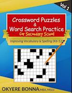 Crossword Puzzles & Word Search Practice for Secondary School (Vol. 1)