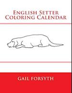 English Setter Coloring Calendar