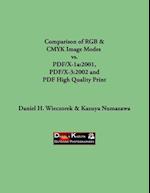 Comparison of RGB & CMYK Image Modes vs. PDF/X-1a:2001, PDF/X-3:2002 and PDF High Quality Print 