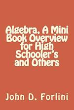 Algebra, A Mini Book Overview for High Schooler's and Others