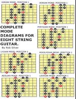 Complete Mode Diagrams for Eight String Guitar