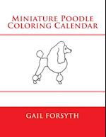 Miniature Poodle Coloring Calendar