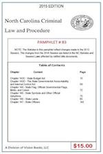 North Carolina Criminal Law and Procedure-Pamphlet 83