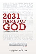 2031 Names of God in Scriptural Order