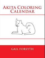 Akita Coloring Calendar