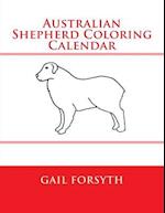 Australian Shepherd Coloring Calendar
