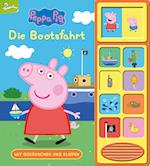 Peppa Pig - Die Bootsfahrt - Klappen-Geräusche-Buch mit 10 Sounds - Pappbilderbuch für Kinder ab 3 Jahren