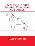 English Cocker Spaniel Coloring Calendar